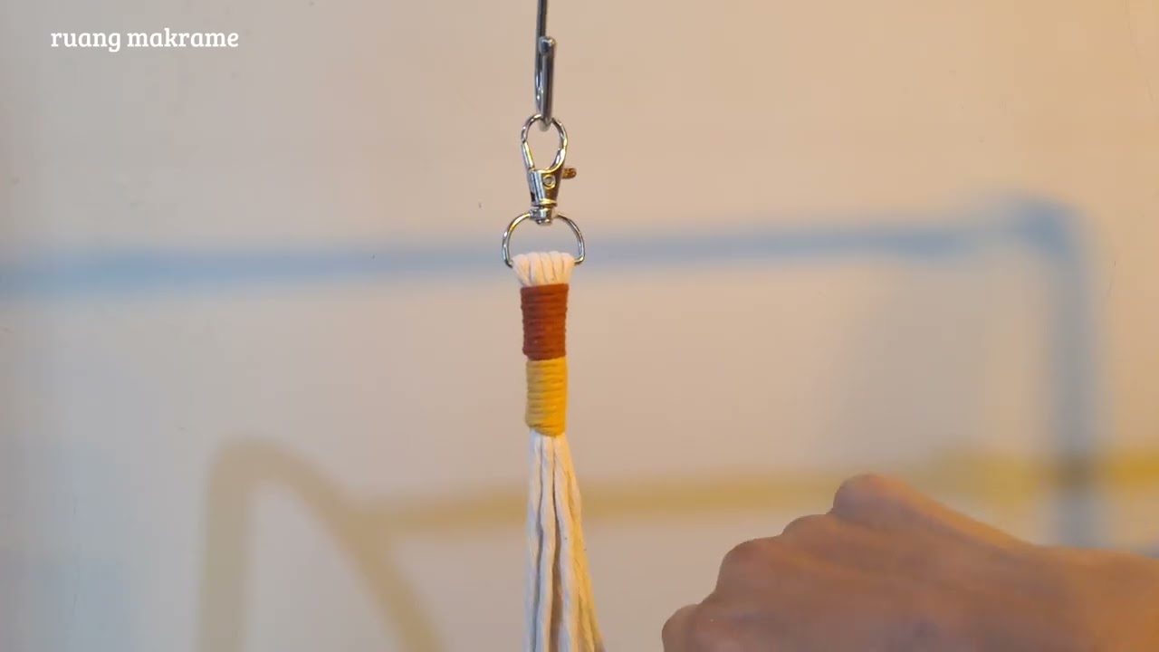 DIY | proses bikin gantungan kunci🧶