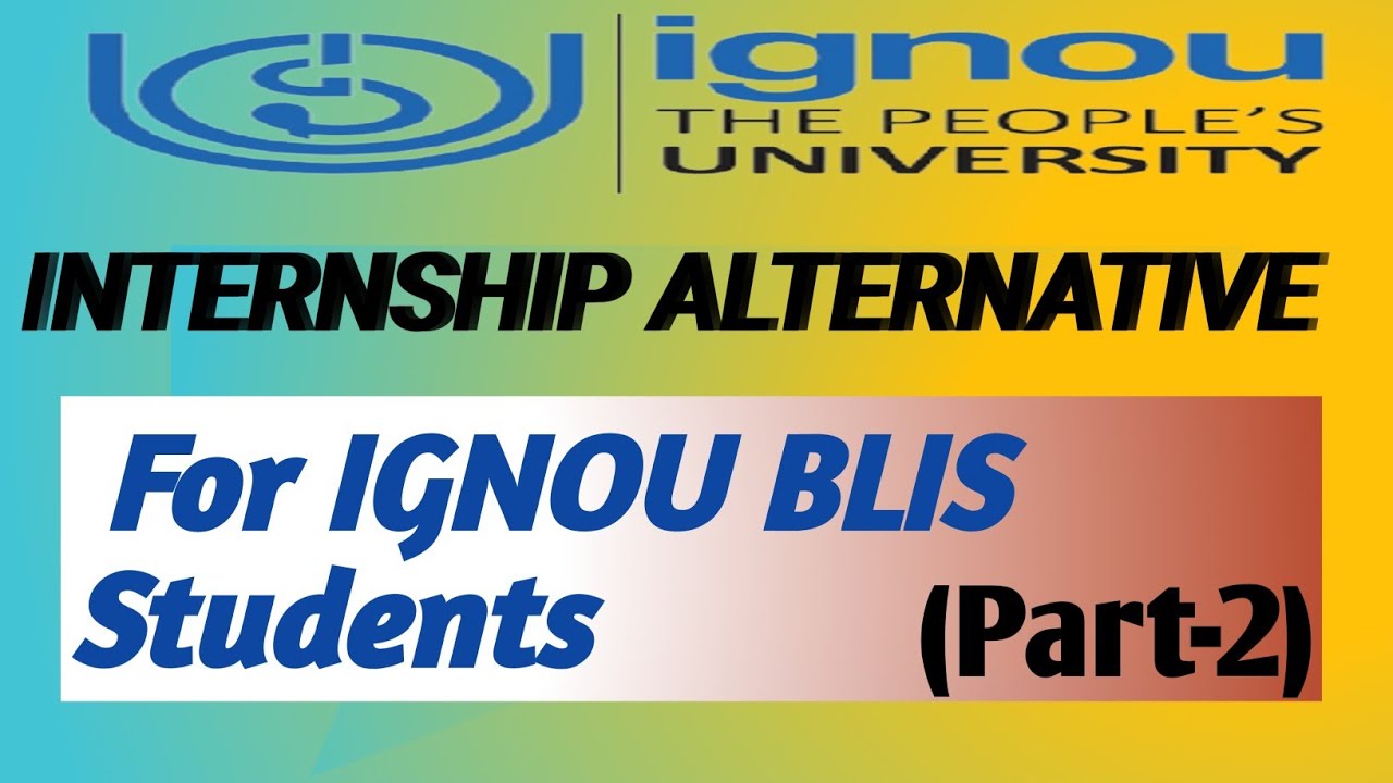 IGNOU Internship Alternative || library based survey Report || IGNOU Internship BLIS #blis #ignou