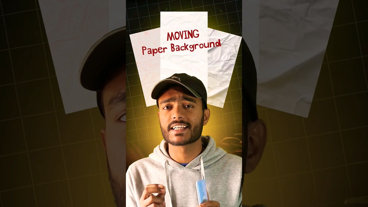 How to Edit Moving Paper Background in Mobile #shorts #overlay #editingtips