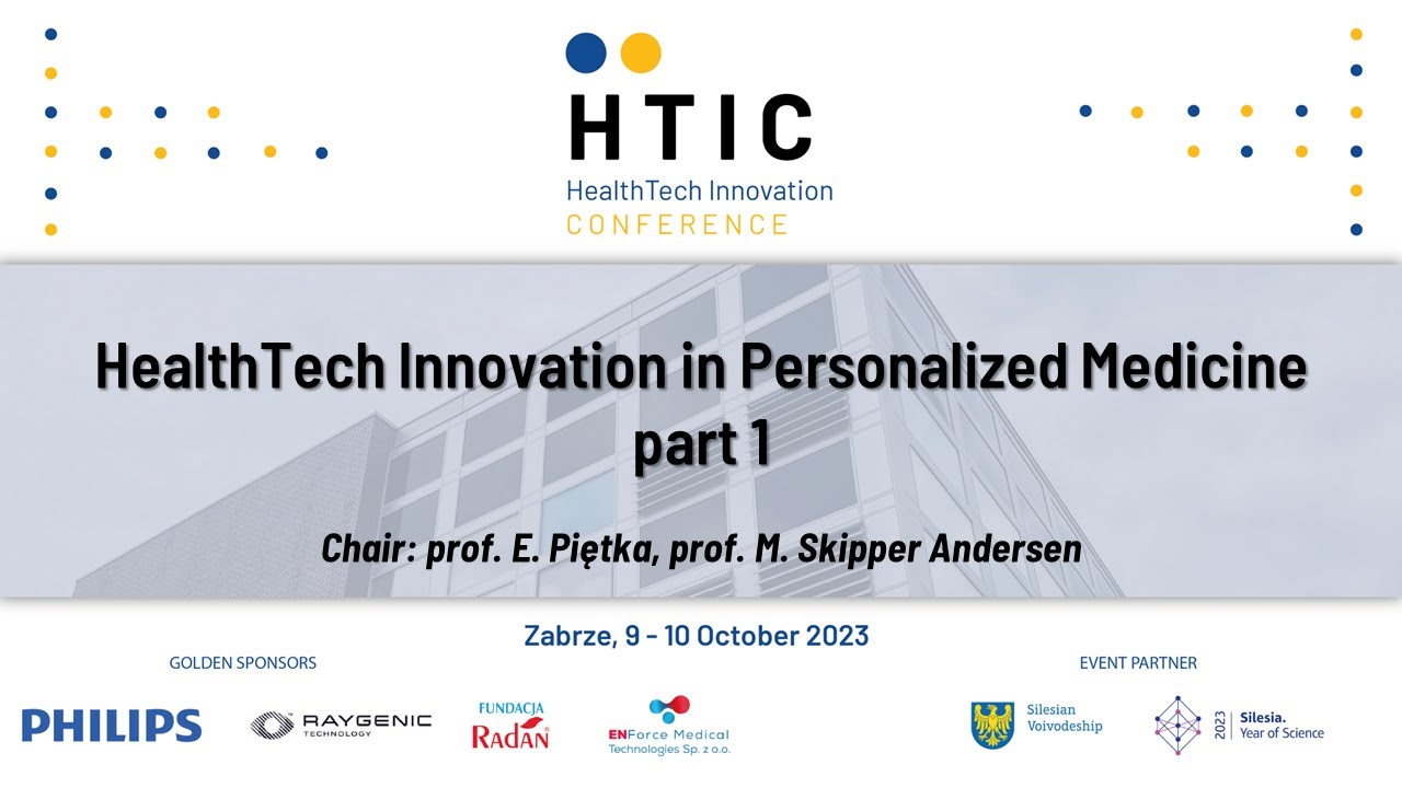 HTIC 2023: HealthTech Innovation in Personalized Medicine p. 1 | Monday, October 9, 2023, 1:00 p.m.