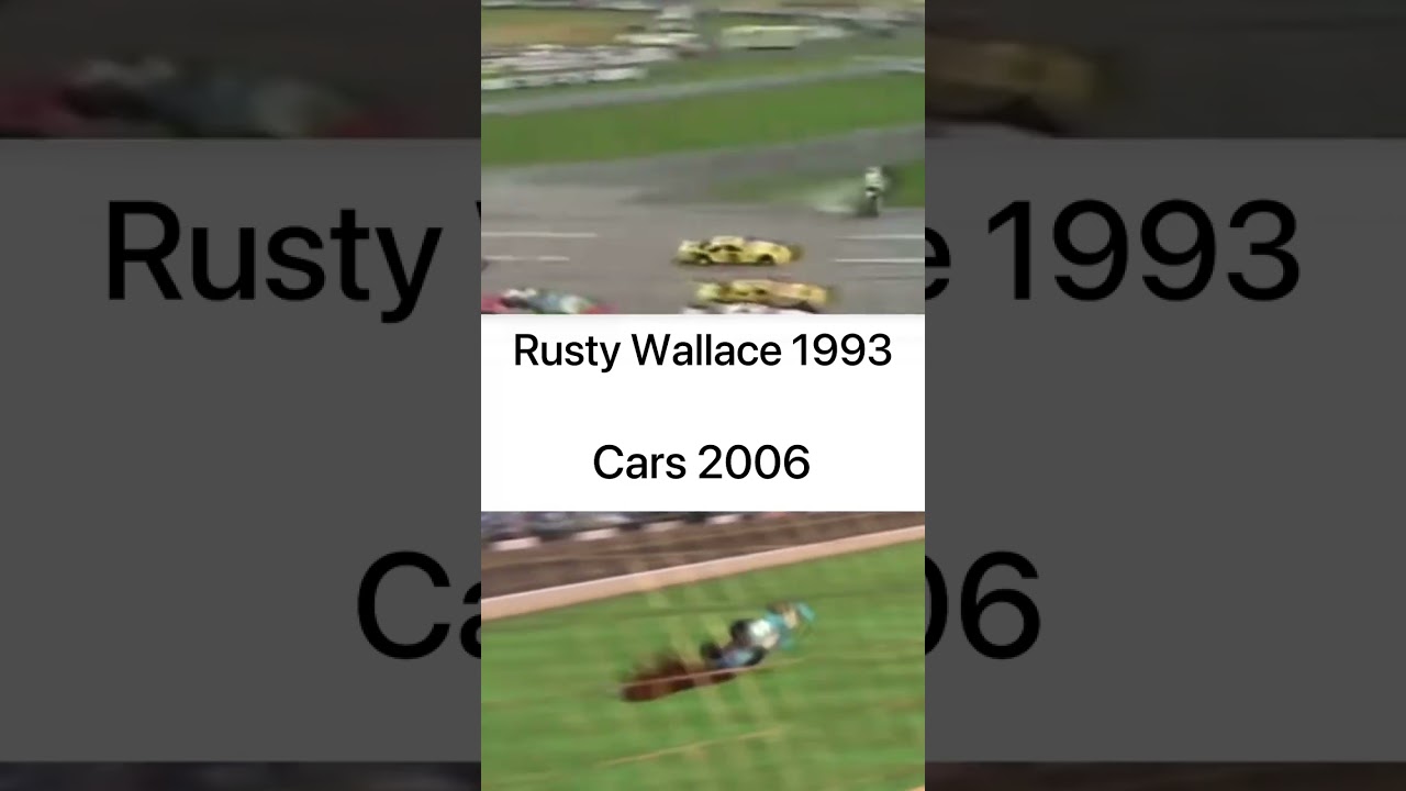 Rusty Wallace 1993 vs Cars 2006 #cars #king #nascar #edit #crash #fyp
