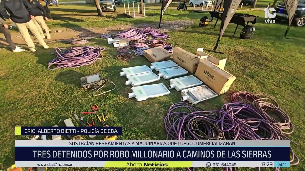 Robo millonario a Caminos de las Sierras: tres empleados detenidos en Córdoba