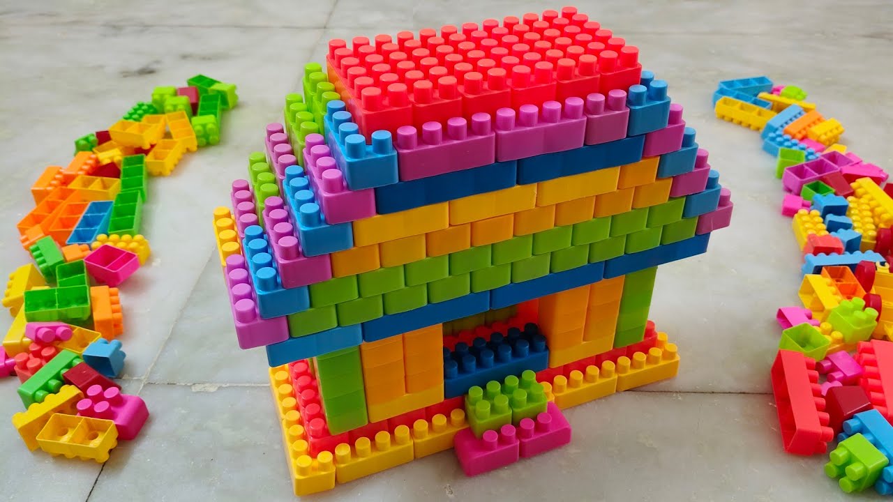 Satisfying DIY House ASMR/ Building Blocks/block game/Lego building fun #asmr#buildingblocks#lego
