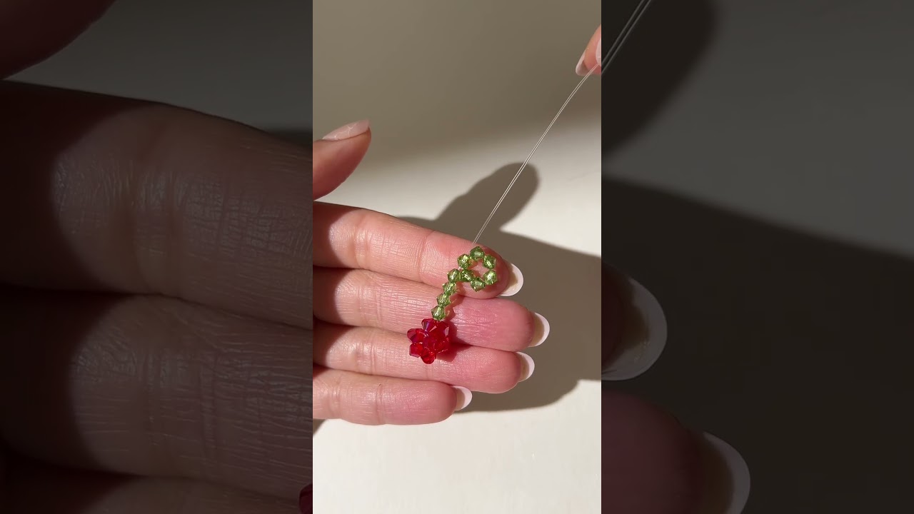 make our Cherry Bow Earrings with me 🍒🎀✨ #handmadejewelry