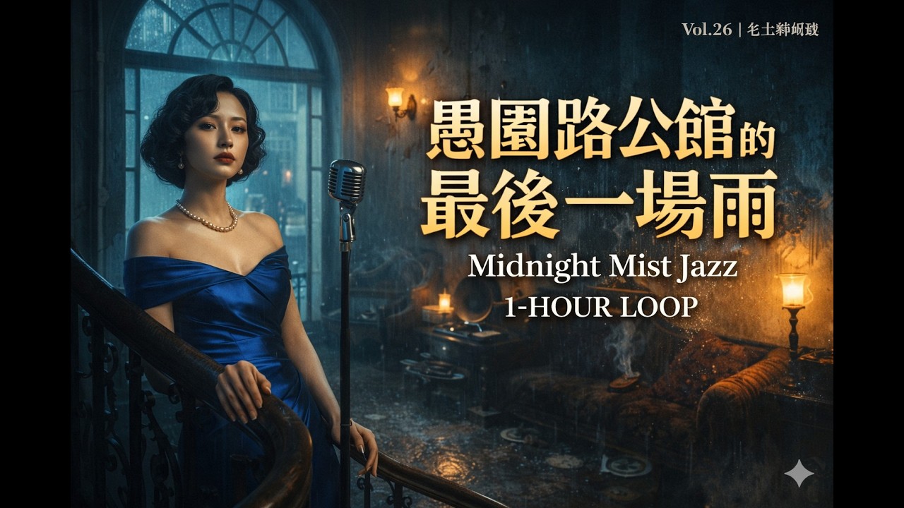 Vol.26 | 愚園路公館的最後一場雨：1小時慵懶爵士，浸濕了老上海的每個秘密。( 1-Hour Shanghai Noir for Lonesome Souls.)
