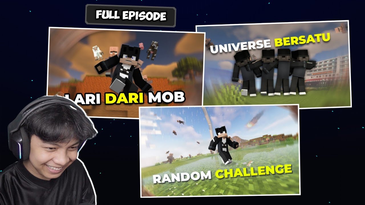 React RemanRHN - Random Challenge Bersama 1,000 Villager !!! - (Full Episode Challenge)