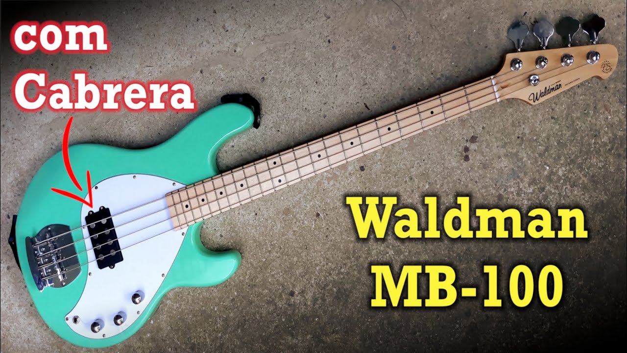 Baixo Waldman MB-100 Music Man com captador Cabrera (passivo)