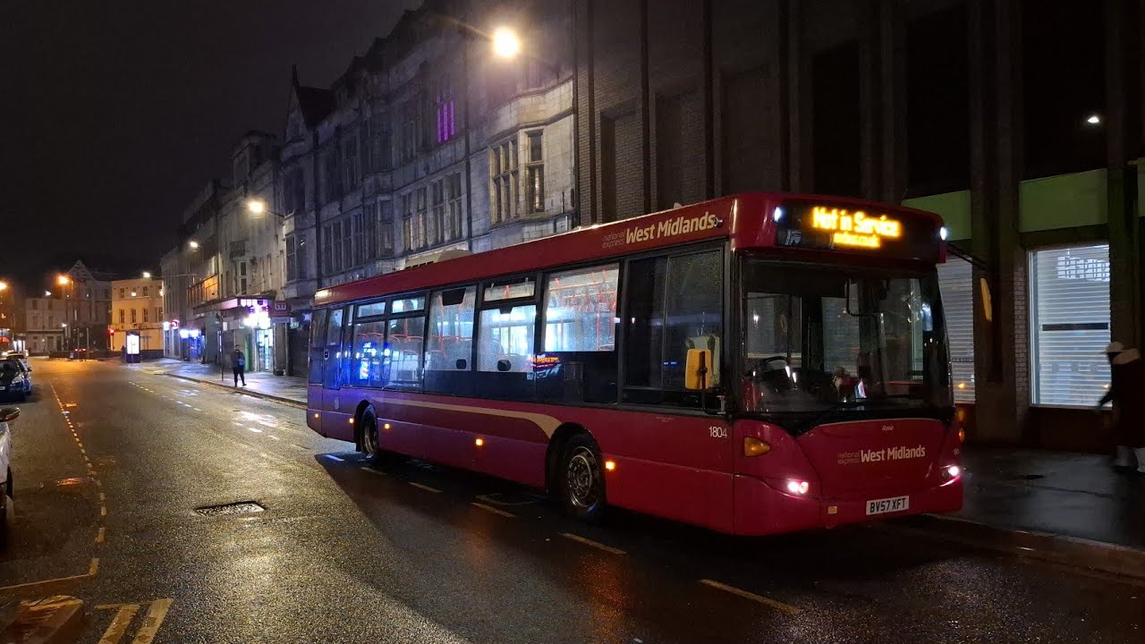 *Full Kickdown* National Express West Midlands Scania K230UB Omnilink BV57XFT 1804 | Platinum 936