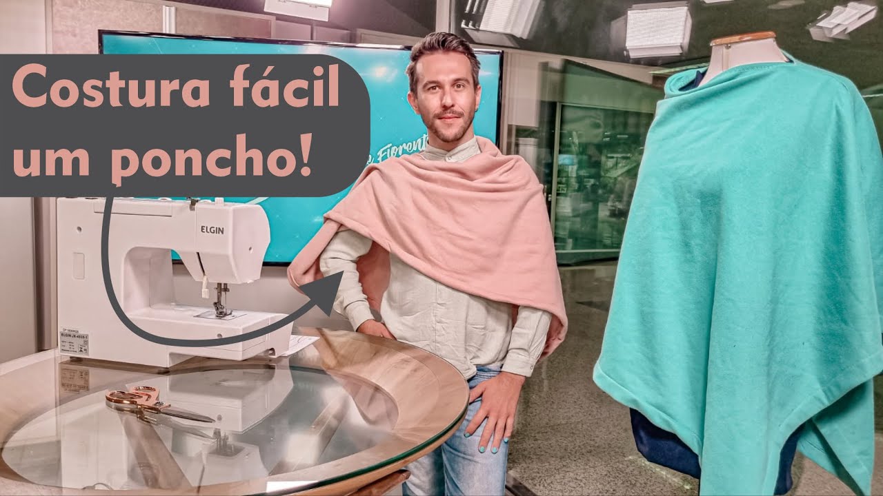 Aprenda cortar e costurar um poncho! - COSTURA FÁCIL   EP1  SEASON 1