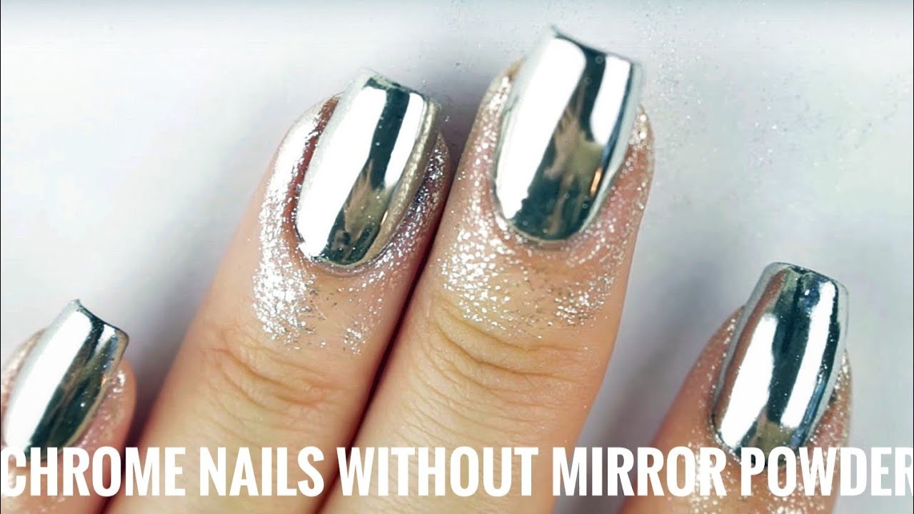 DIY Mirror Nails | No Gel No Chrome Powder | Get Chrome Nails WITHOUT Powder