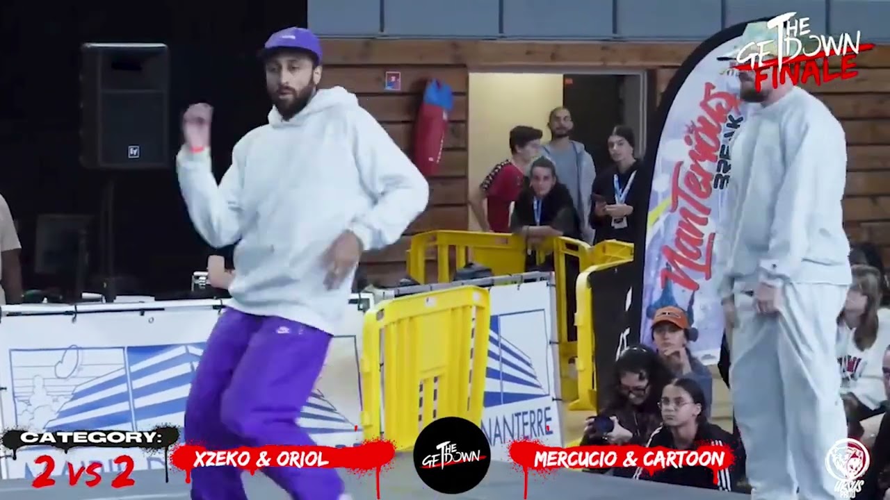 MERCUCIO & CARTOON VS XZEKO & ORIOL 2vs2 1/4  (THE GETDOWN BATTLE FINAL - WINNER MERCUCIO & CARTOON)