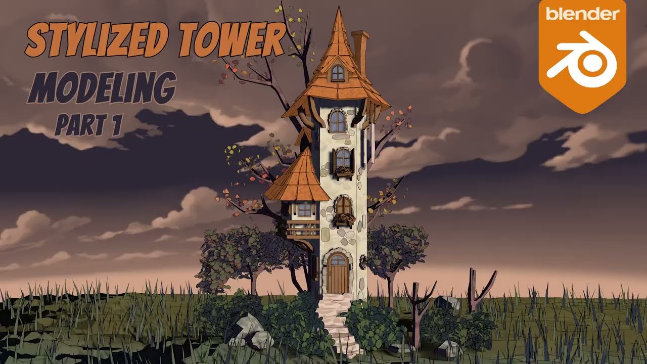 Create a Stylized Tower in Blender 🏰🍂| Modeling Part 1