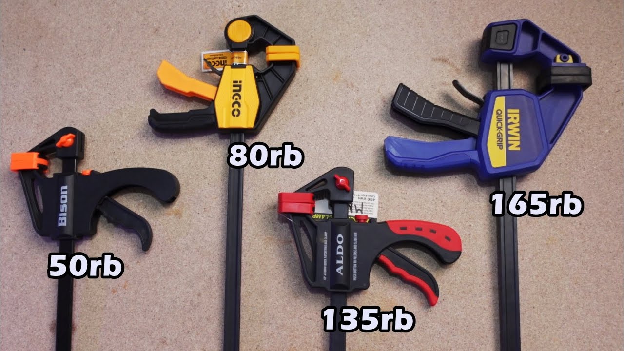 Tes kekuatan clamp quick release dari yang murah sampai yang mahal - irwin vs aldo vs ingco vs bison