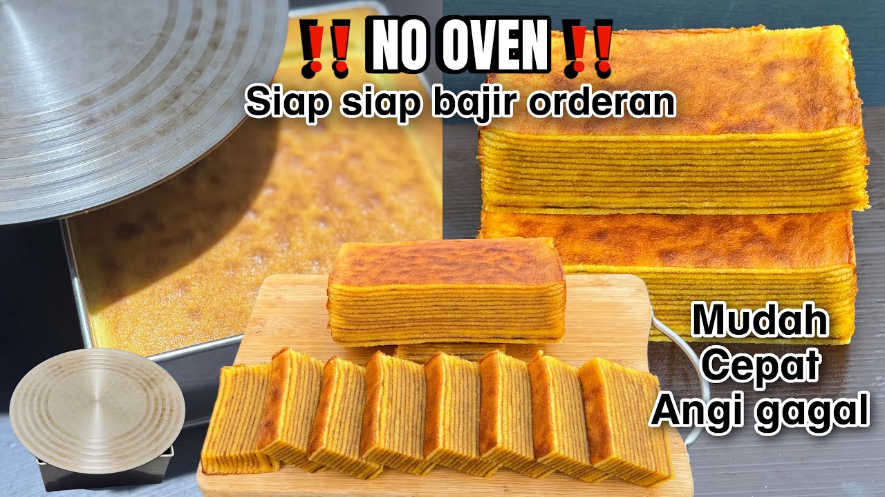 Akhirnya bisa bikin lapis legit tanpa oven tanpa ribet dan anti gagal cuy‼️‼️‼️
