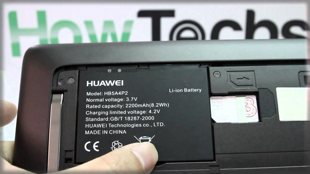 Huawei Ideos Tablet S7: Inserting the Battery