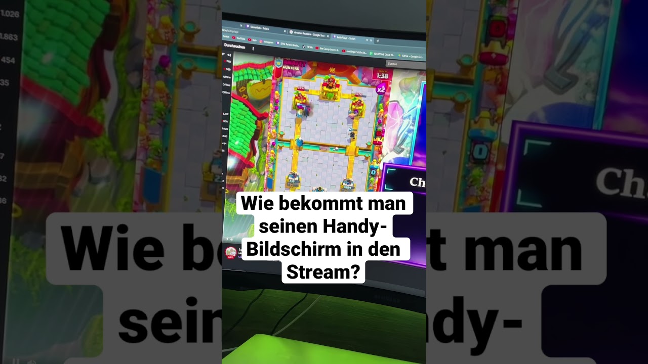 Handy Bildschirm im Stream anzeigen