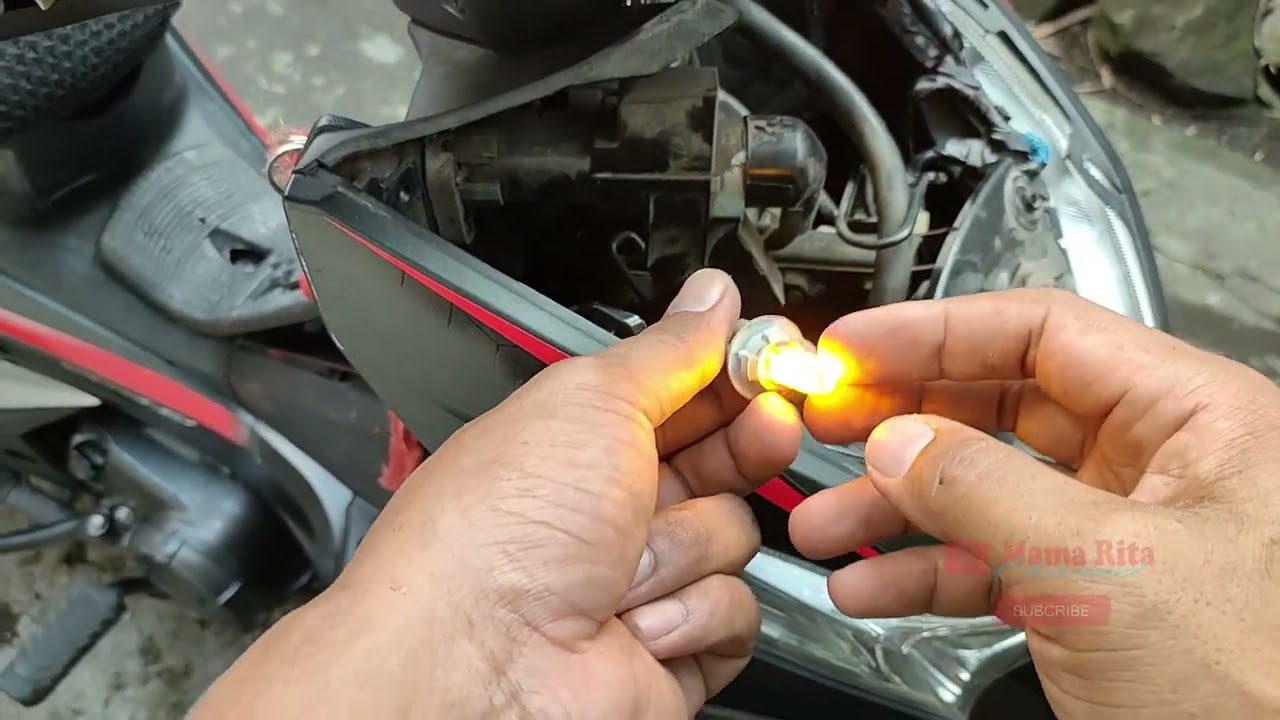 Cara Mengganti lampu senja supra  X125 pakai lampu LED #suprax125