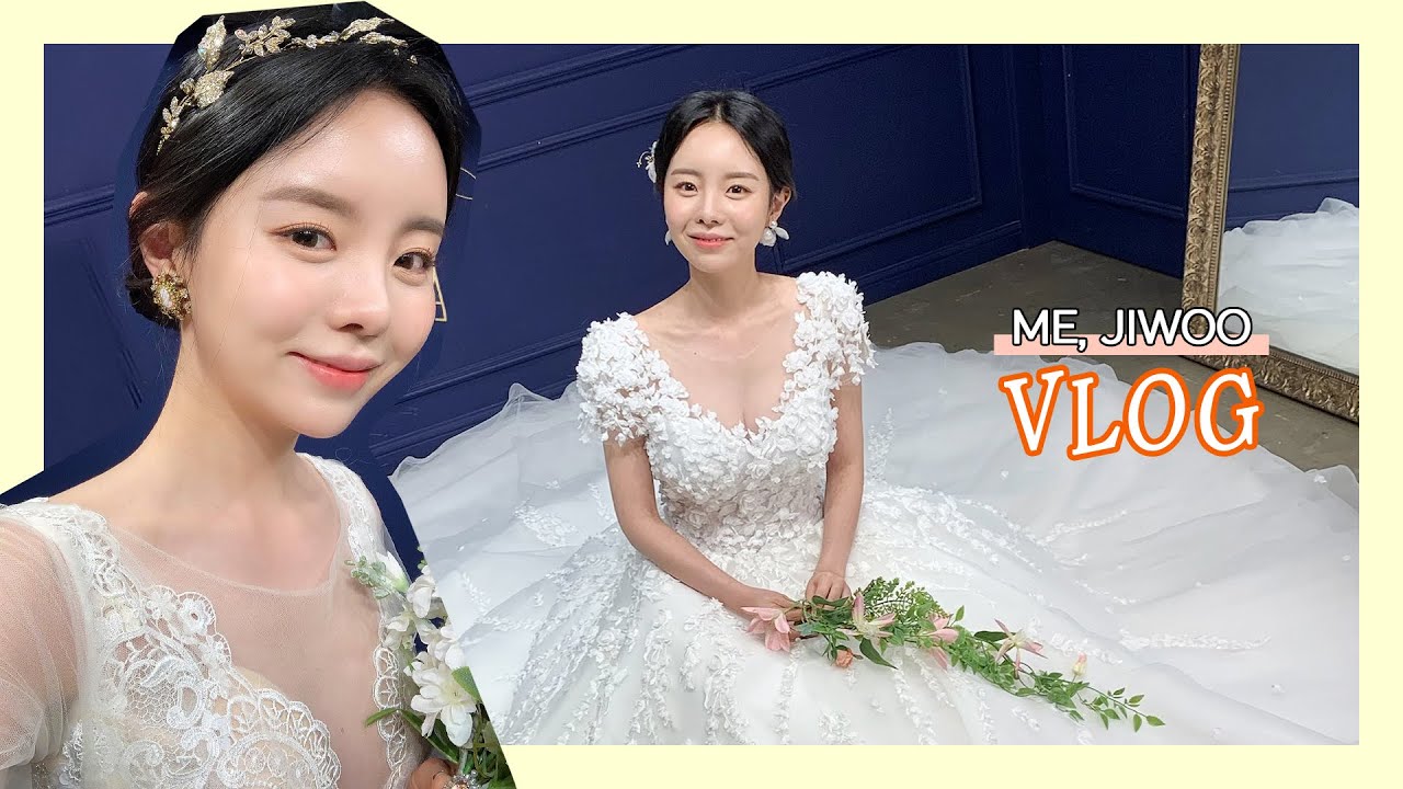 지우의 웨딩촬영드레스 가봉의 날 💍(ENG)