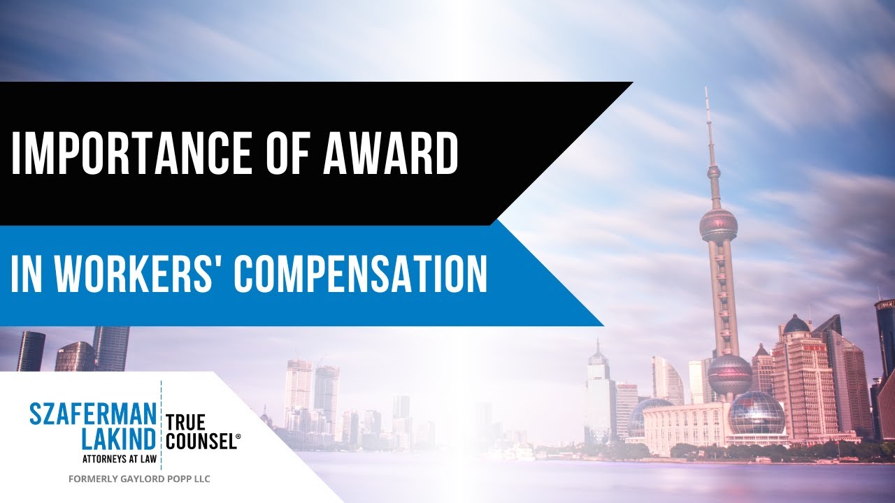 Workers' Compensation Award in Workers' Comp Claim
