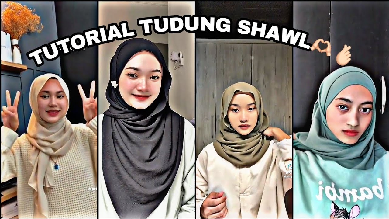 TUTORIAL TUDUNG SHAWL 🫶🏻🥰😍