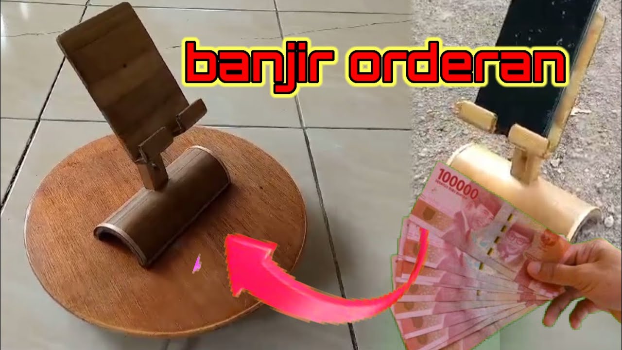 membuat stand hp yang mudah dan simpel l kerajinan bambu