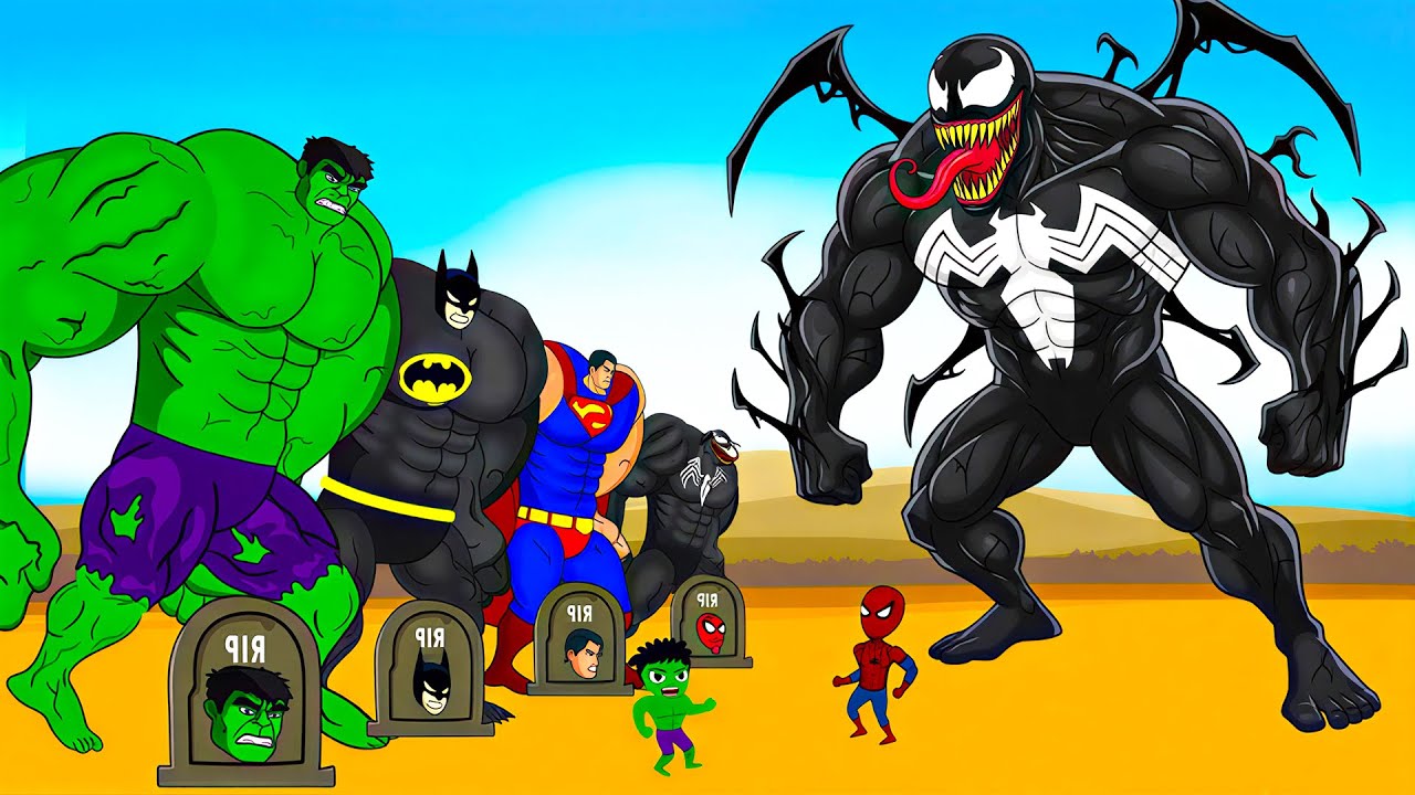 Team HULK, HULK vs VENOM vs IRON SPIDERMAN : Returning from the Dead SECRET - SUPER HEROES MOVIE