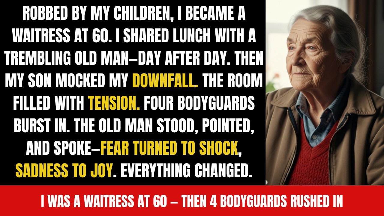 A waitress helped an old man every morning until his son walked in mocking her. but when the old man