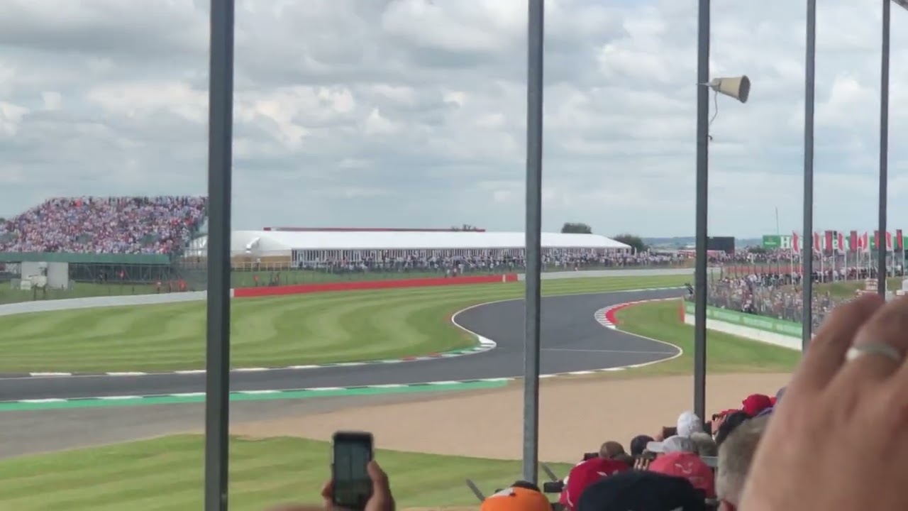 First lap of the 2019 British Grand Prix from Becketts