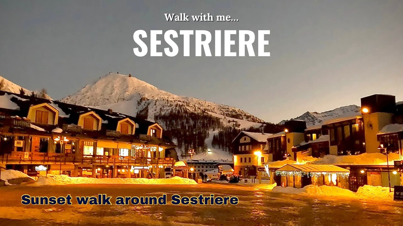 Walk with me | VIA LATTEA | Sunset walk around Sestriere, Italy | Feb 2025