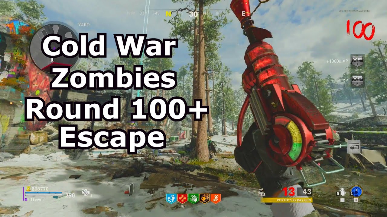 Cold War Zombies Round 100+ Exfil/Escape Flawless PS4