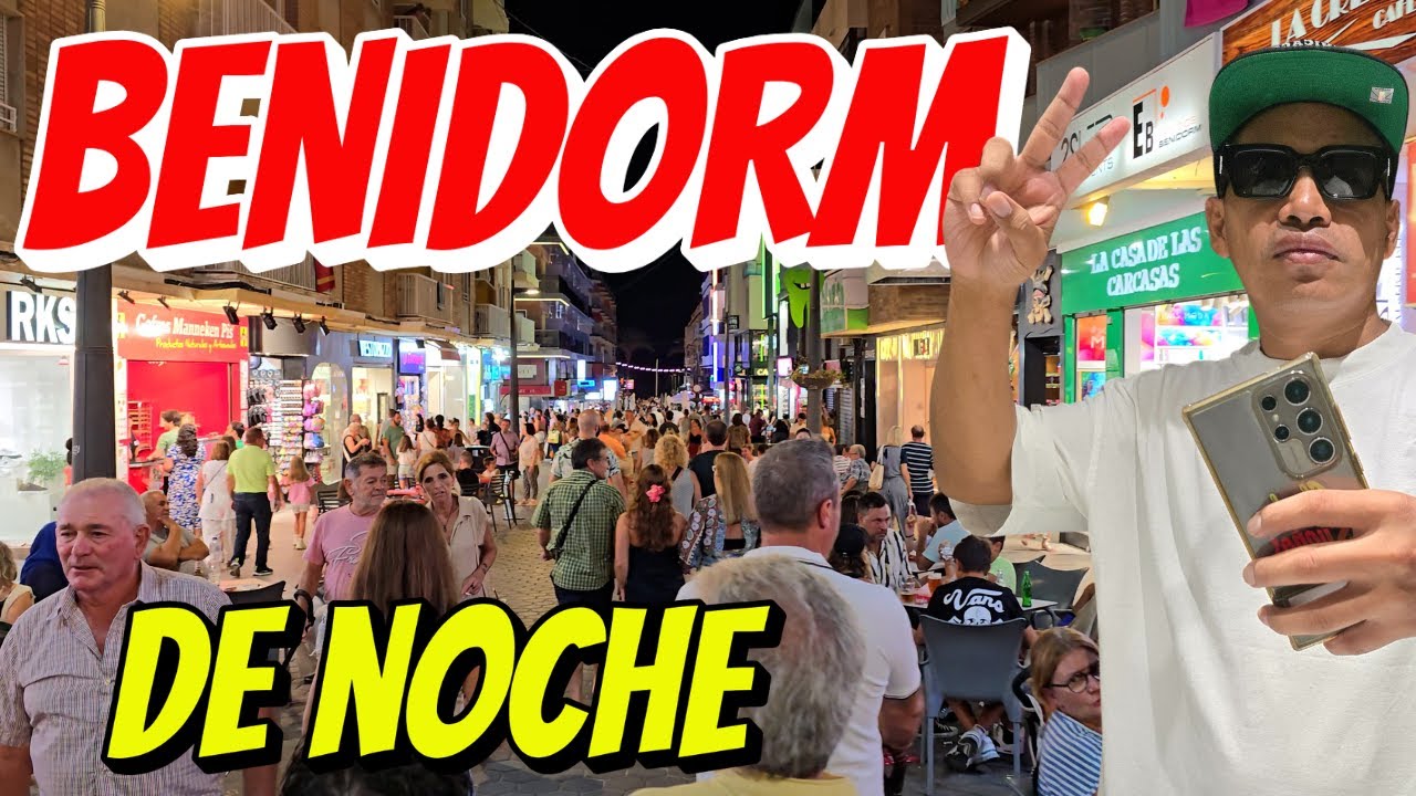 🤔&iquest;COMO ES BENIDORM DE NOCHE? 🇪🇸 ESPA&Ntilde;A