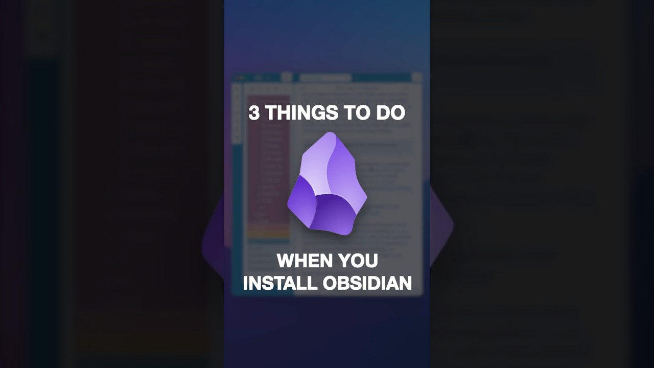 ПЕРВЫЕ 3 вещи, которые нужно сделать для настройки Obsidian