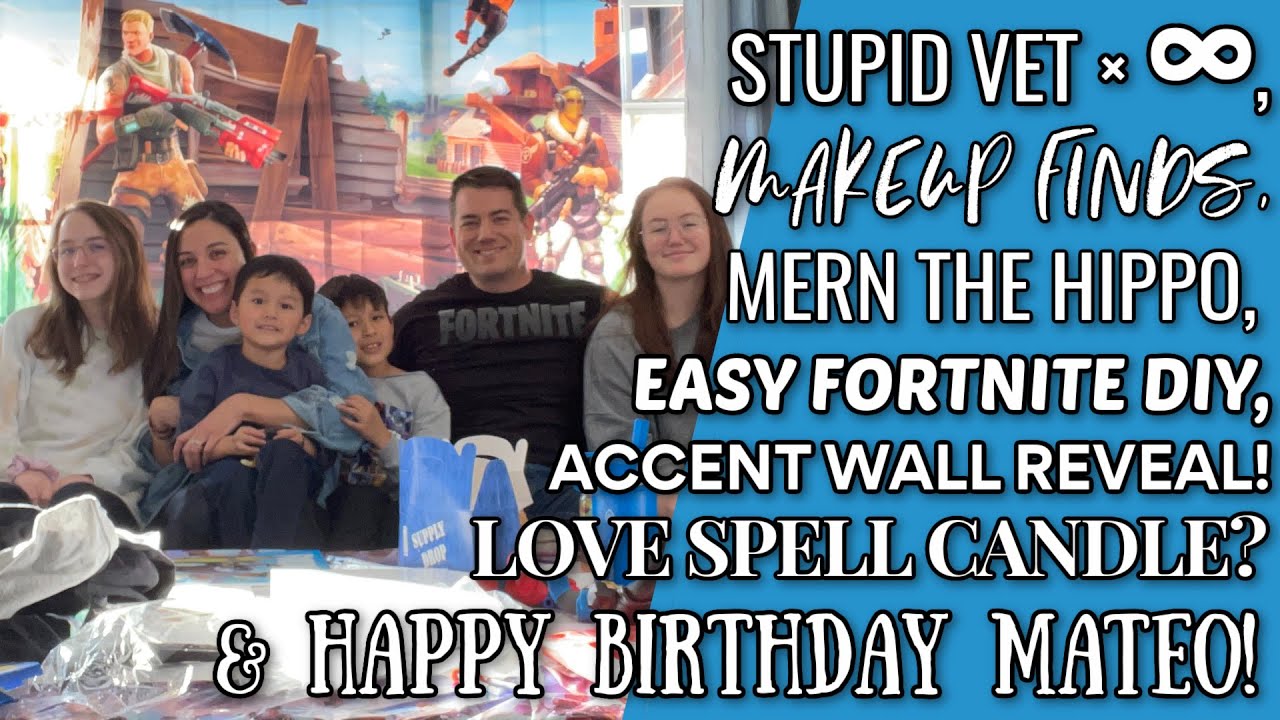 VLOG | Poor Wesley, accent wall reveal, and MATEO'S 9th BIRTHDAY!