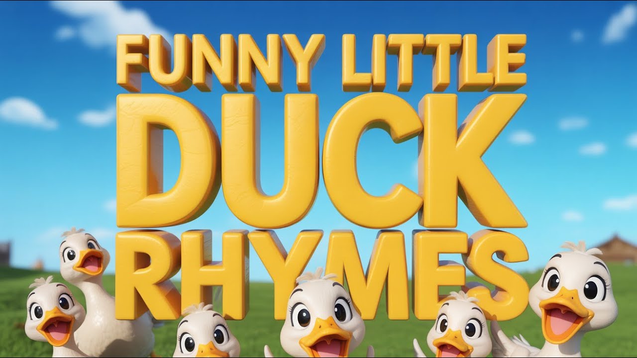 Happy Little Ducks | Fun English Kids Song to Learn Animal Names with Quack Quack Sounds
