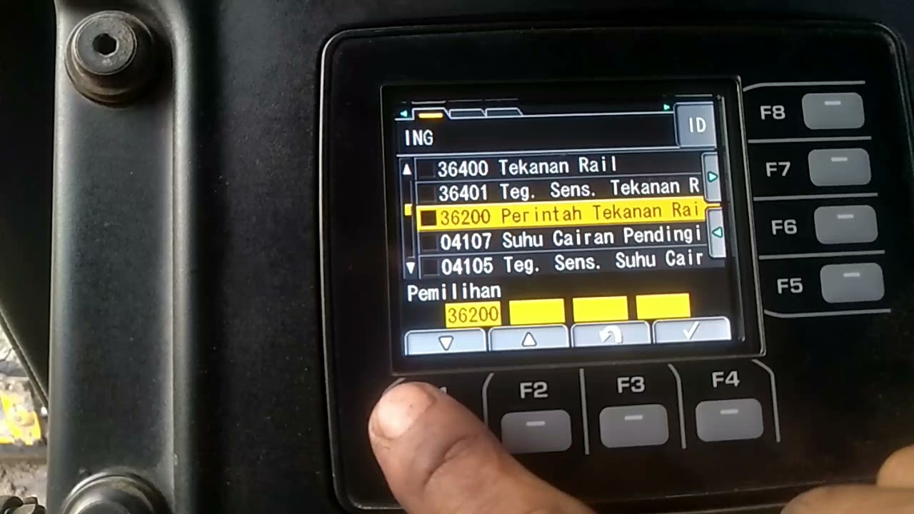 komatsu Mg 535 cara buka menu service monitoring dan cek error code