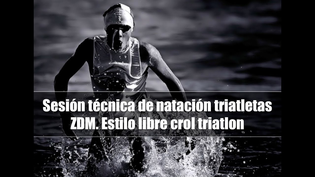 Sesión técnica de natación triatletas ZDM. Estilo libre crol triatlon