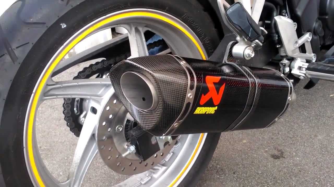 CBR250R Stock to Akrapovic Exhaust