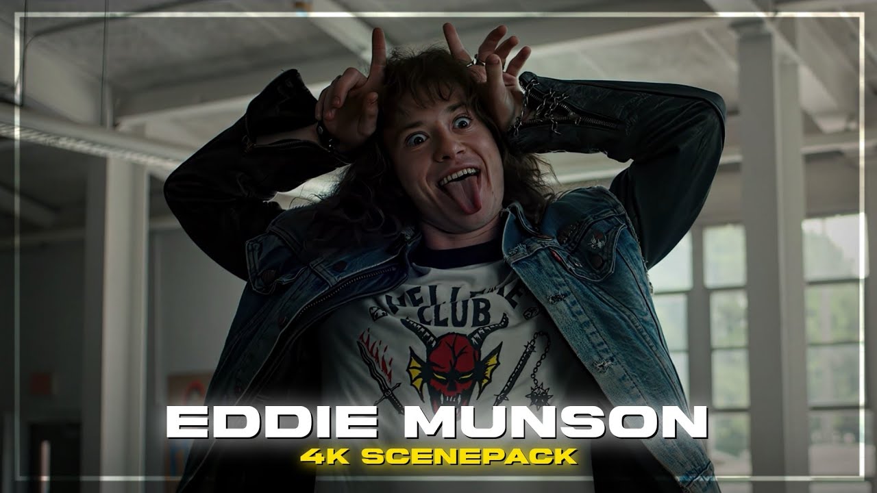 Eddie Munson Scenepack || Stranger Things S4 || 4K Scene Pack || Joseph Quinn