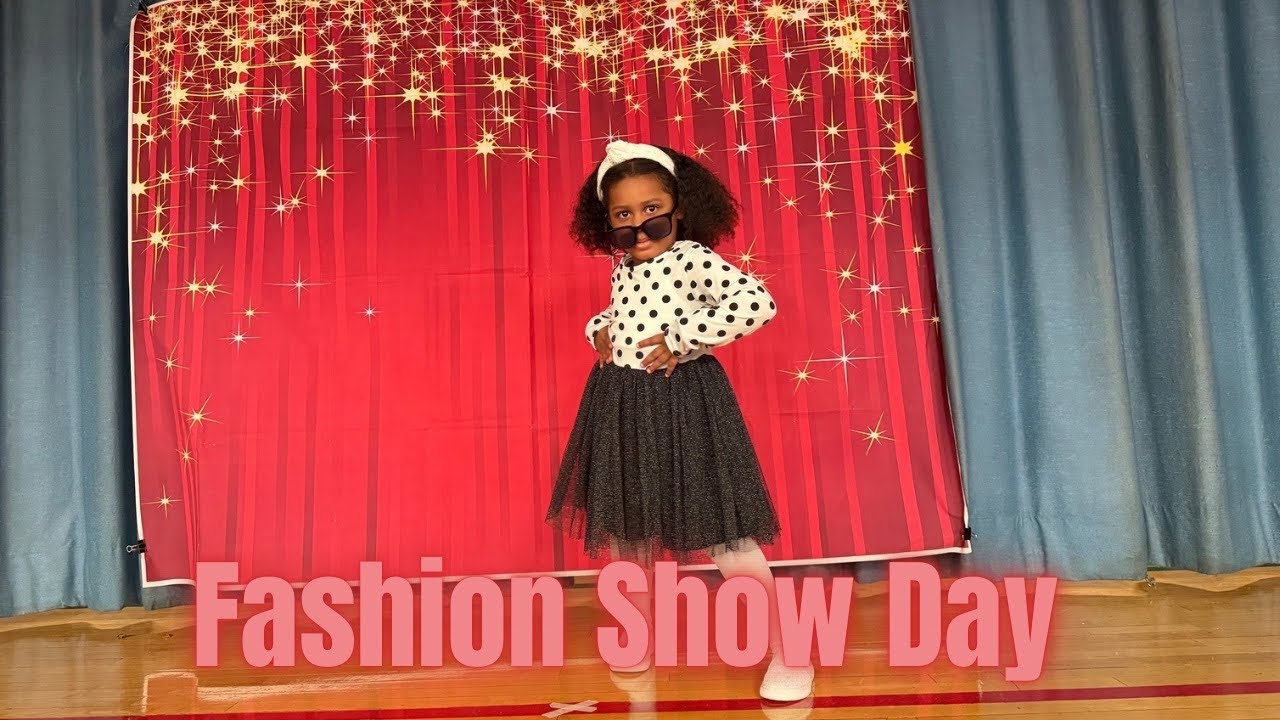 Pre K School Fashion Show 🖤🤍💪🏽