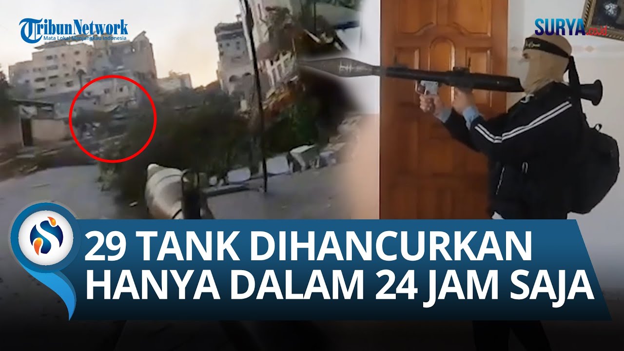 Detik-detik Pasukan Hamas 'Head to Head' Melawan Tank Israel: 29 Tank Meledak dalam 24 Jam!