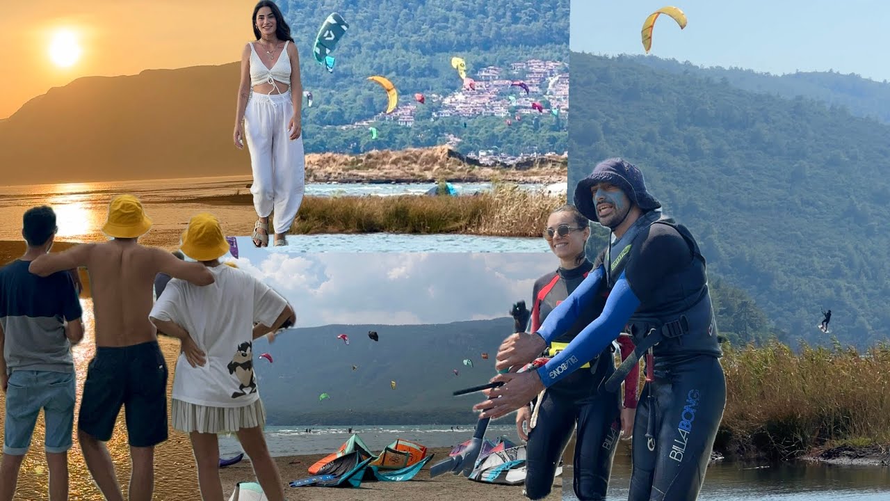 AKYAKA KAMP VLOG  I Kitesurf &Ouml;ğreniyoruz I Kite Beach I Tiny House Gezdik!