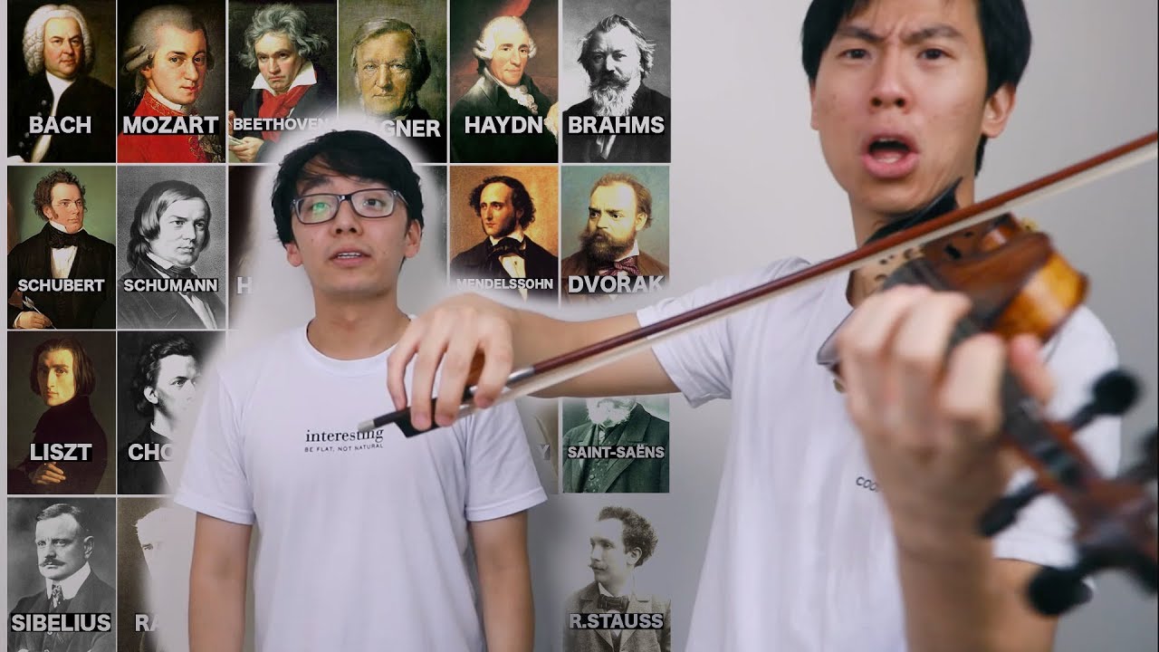 COMPOSER VIOLIN CHARADES (but we can't play the composer)