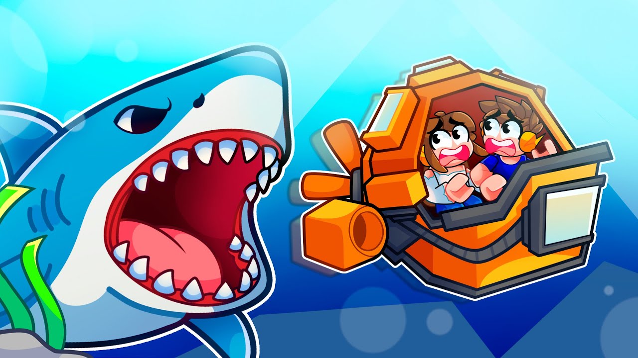 TUBARÃO GIGANTE Vs  SUBMARINO no ROBLOX!