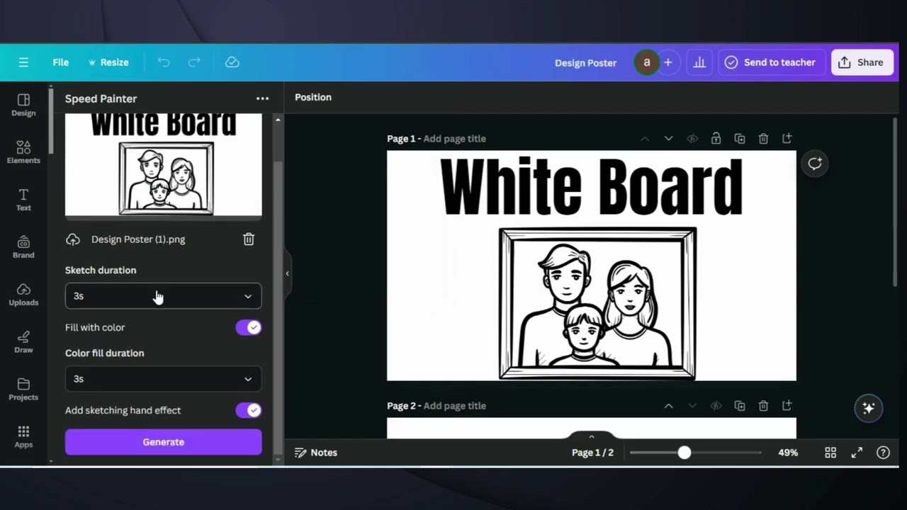 Create a Hand-Drawn Animation in Canva | Easy Step-by-Step Tutorial