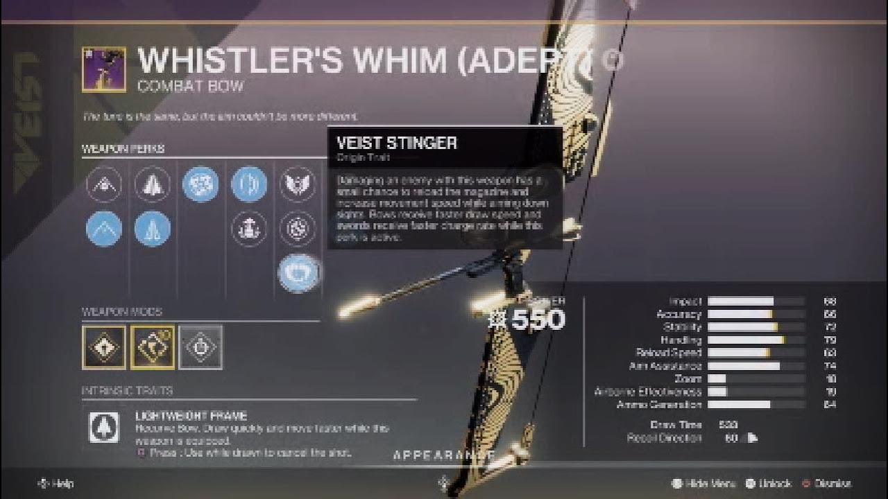 What's still in my vault? #bow Whistler's Whim Adept