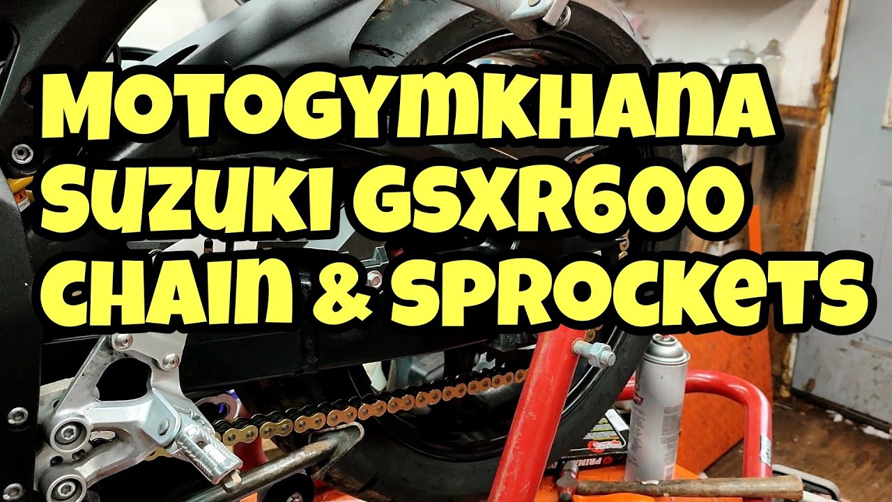 Suzuki GSXR 600 Замена цепи и звездочек для Motogymkhana!