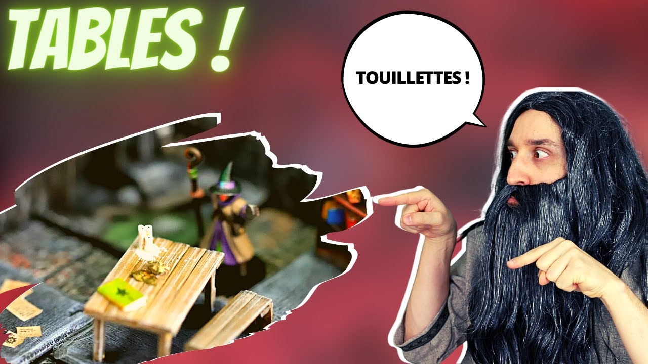 Mon décors pour donjons et dragons : les tables pour donjon modulable