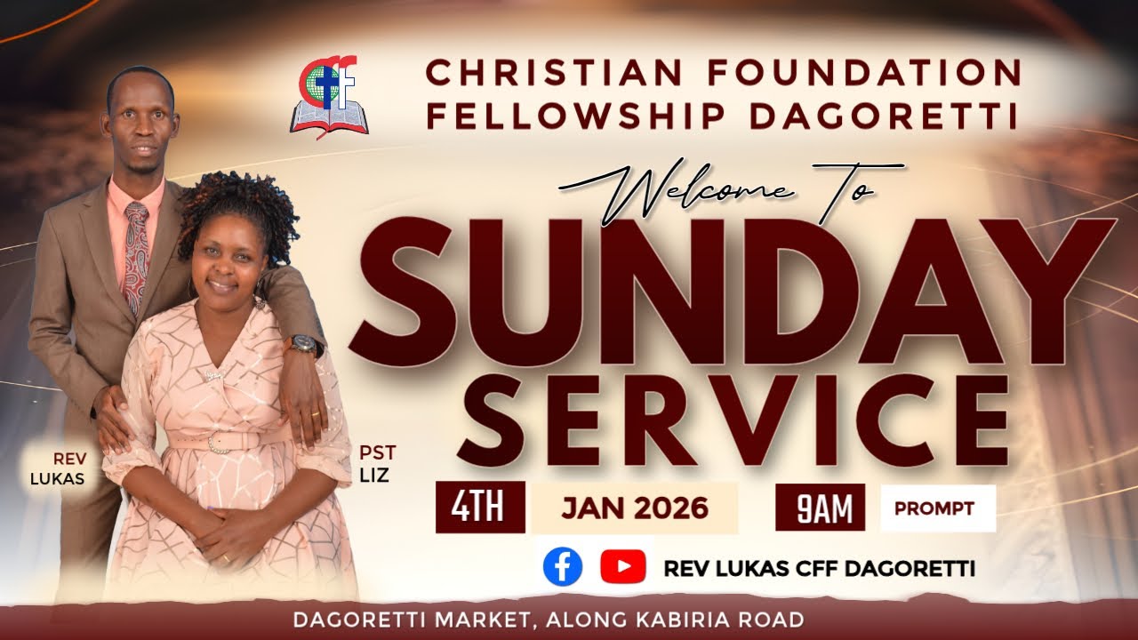 KUPAKWA MAFUTA NA BWANA - REV. LUKAS || CFF DAGORETTI || 4TH JAN 2026.