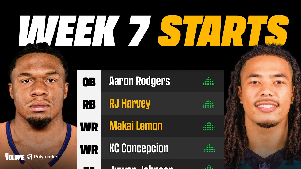 6 Fantasy Football SLEEPERS To Start Week 7: Advice For Your Lineups (2026)