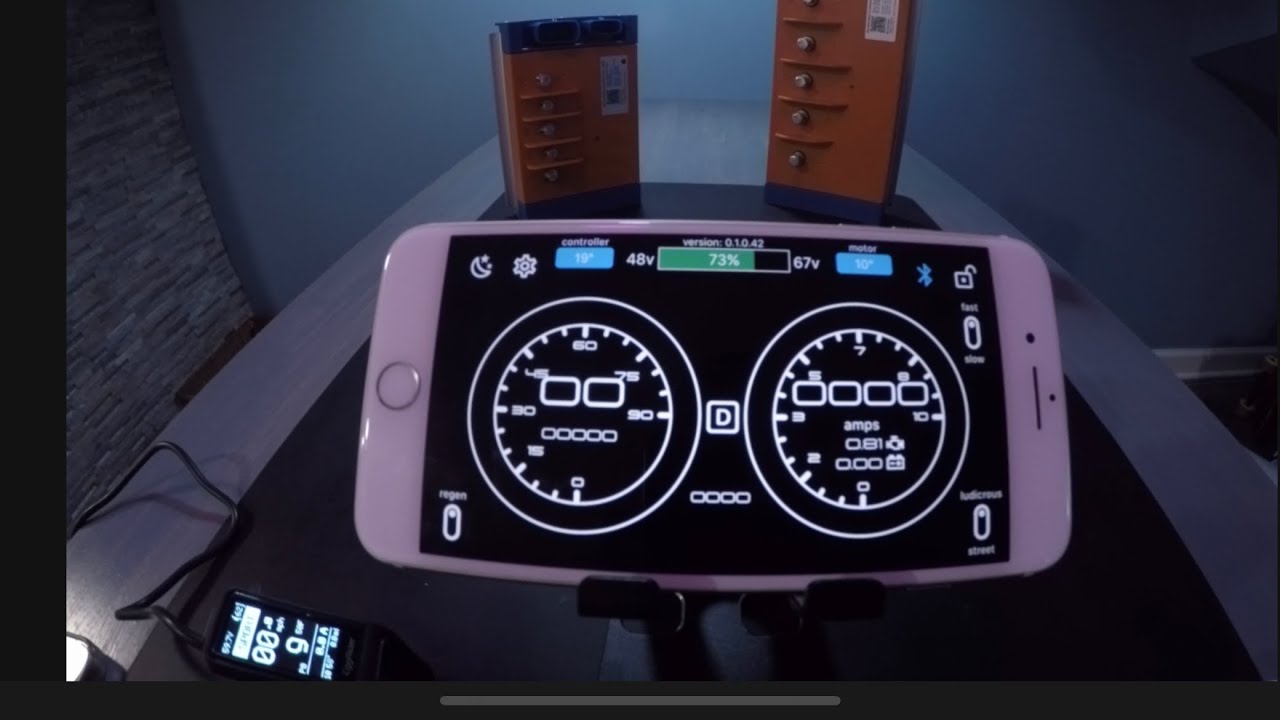 GLE DASHBOARD & EggRider V2 - Changing Battery Voltage on BAC Controller